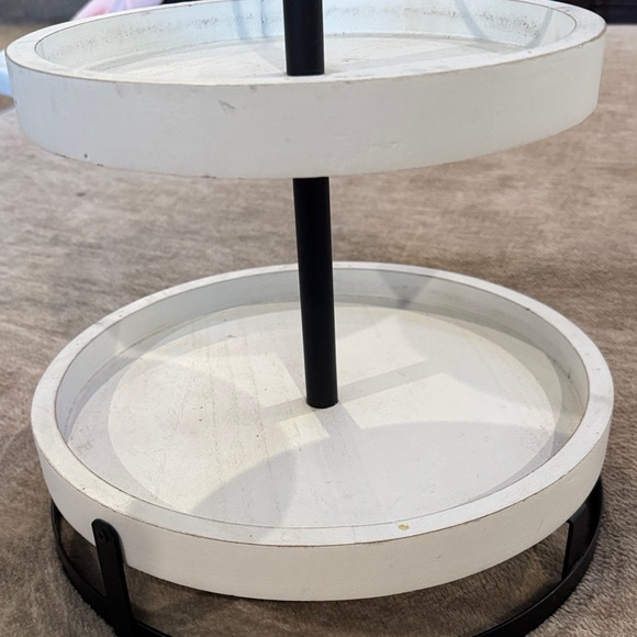 Hobby Lobby Black and White Two-Tier Tray - Picture 11 of 11